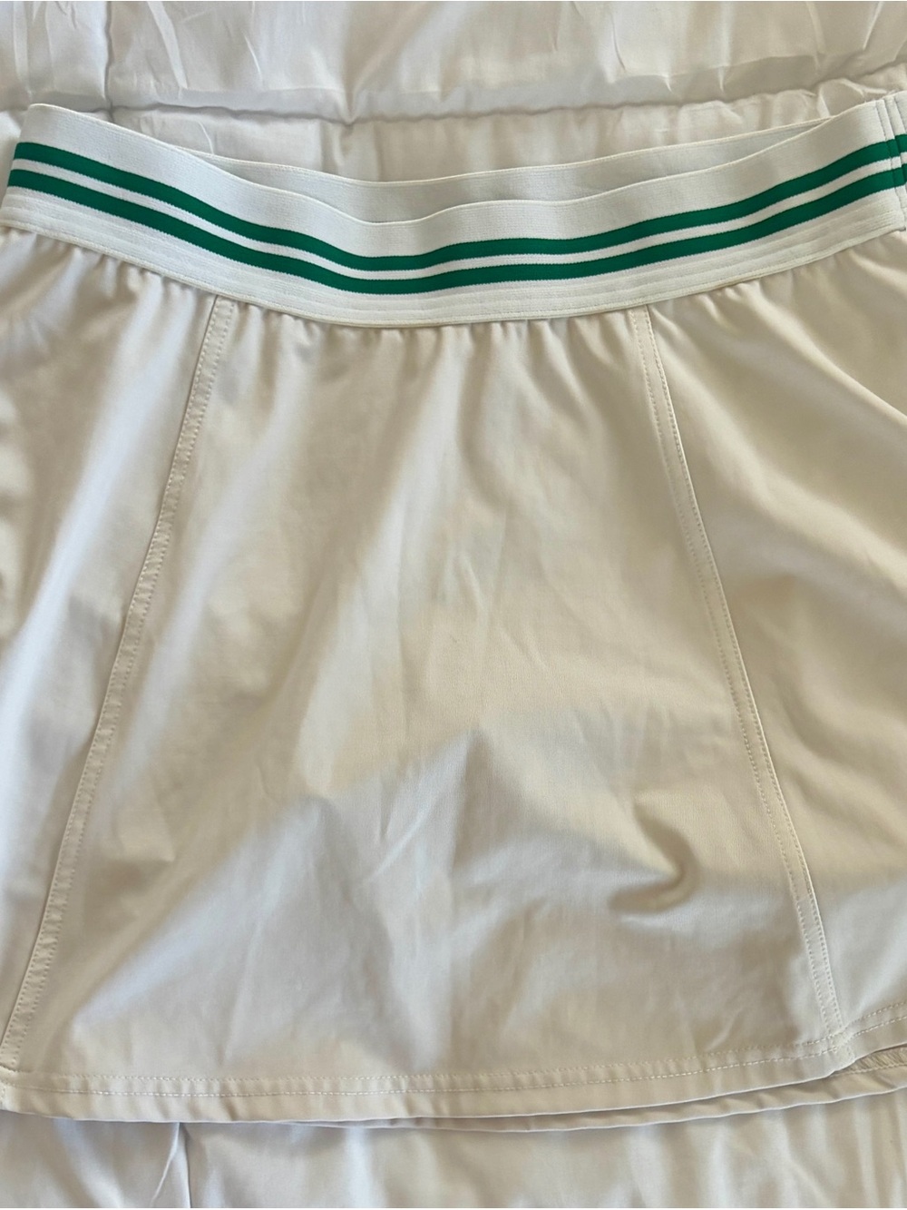 Tommy Bahama White Skort with Green Striped Waistband